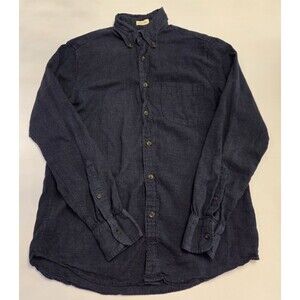 J.Crew Slim Untucked Brushed Twill Shirt Mens Small Blue Button Down Casual